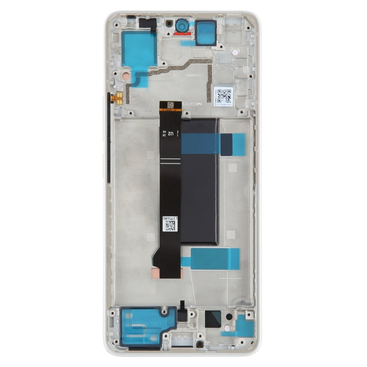 For Xiaomi Redmi Note 13 Pro 5G Original AMOLED Material LCD Screen Digitizer Full Assembly with Frame (White) - LCD Screen by buy2fix | Online Shopping UK | buy2fix