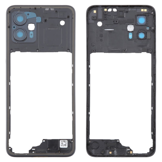 For Motorola Moto G13 Original Middle Frame Bezel Plate (Black) - Frame Bezel Plate by buy2fix | Online Shopping UK | buy2fix