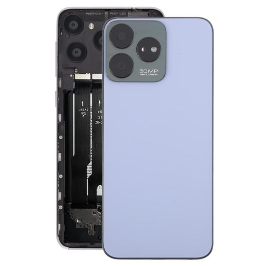 For ZTE Axon 50 Lite 8050 Glass Battery Back Cover with Middle Frame / Camera Lens Cover(Purple) - For ZTE by buy2fix | Online Shopping UK | buy2fix