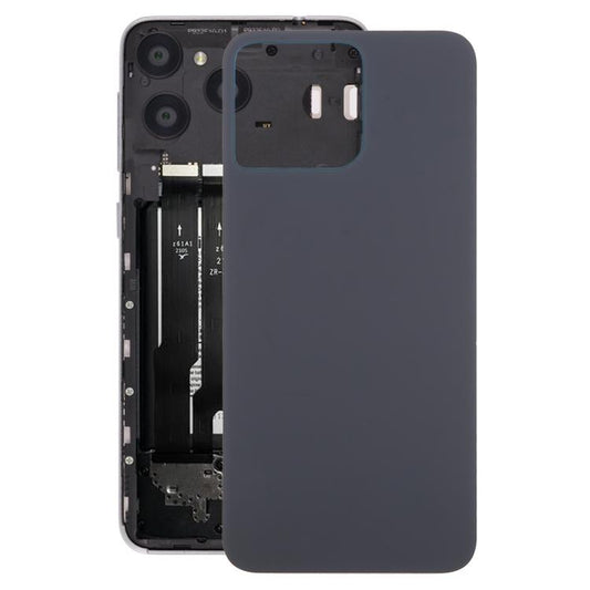 For ZTE Blade V50 Design 4G Glass Battery Back Cover(Black) - For ZTE by buy2fix | Online Shopping UK | buy2fix