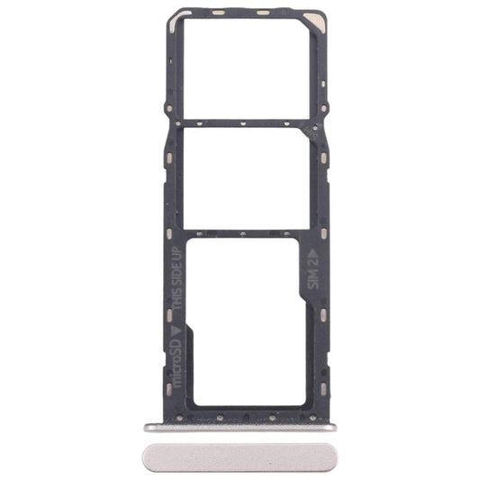 For Nokia C32 Original SIM Card Tray + SIM Card Tray + Micro SD Card Tray (Gold) - Card Tray by buy2fix | Online Shopping UK | buy2fix