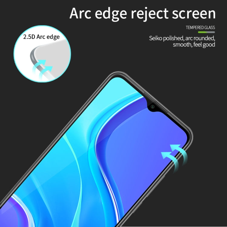 For Xiaomi RedMi 9 MOFI 9H 2.5D Full Screen Tempered Glass Film(Black) -  by MOFI | Online Shopping UK | buy2fix