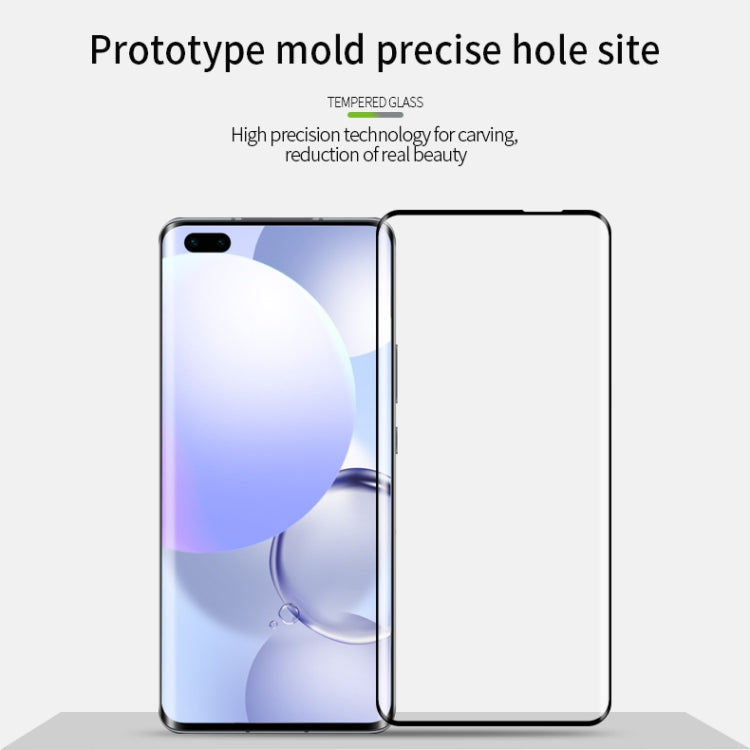 For Huawei Nova 7 Pro /Honor 30 Pro MOFI 9H 3D Explosion Proof Thermal Bending Full Screen Covered Tempered Glass Film(Black) - Huawei Tempered Glass by MOFI | Online Shopping UK | buy2fix