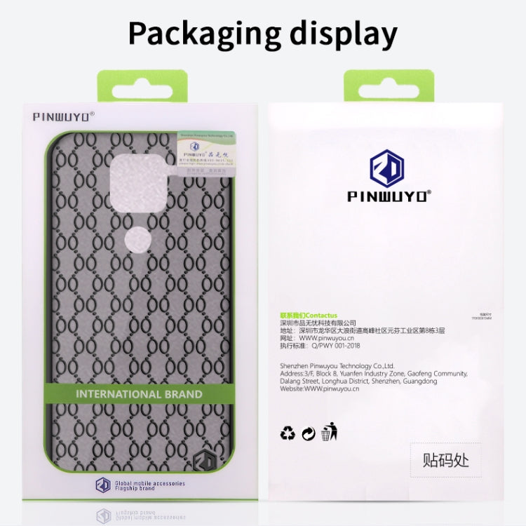 For Xiaomi Redmi Note 9 (4G) PINWUYO Series 2nd Generation PC + TPU Anti-drop All-inclusive Protective Shell Matte Back Cover(Blue) - Xiaomi Cases by PINWUYO | Online Shopping UK | buy2fix