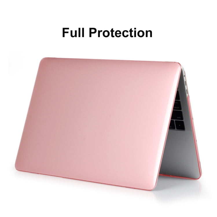 ENKAY Hat-Prince 3 in 1 For MacBook Pro 13 inch A2289 / A2251 (2020) Crystal Hard Shell Protective Case + Europe Version Ultra-thin TPU Keyboard Protector Cover + Anti-dust Plugs Set(Pink) - MacBook Pro Cases by ENKAY | Online Shopping UK | buy2fix