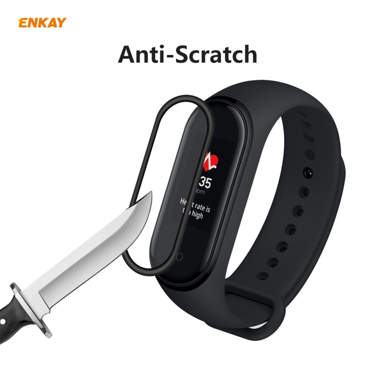 For Xiaomi Mi Band 4 2 PCS ENKAY Hat-Prince 3D Full Screen Soft PC Edge + PMMA HD Screen Protector Film - Screen Protector by ENKAY | Online Shopping UK | buy2fix