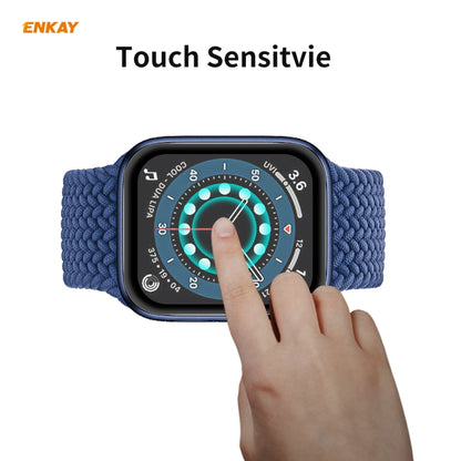 2 PCS For Apple Watch Series 6/5/4/SE 40mm ENKAY Hat-Prince 3D Full Screen PET Curved Hot Bending HD Screen Protector Film(Black) - Watch Cases by ENKAY | Online Shopping UK | buy2fix