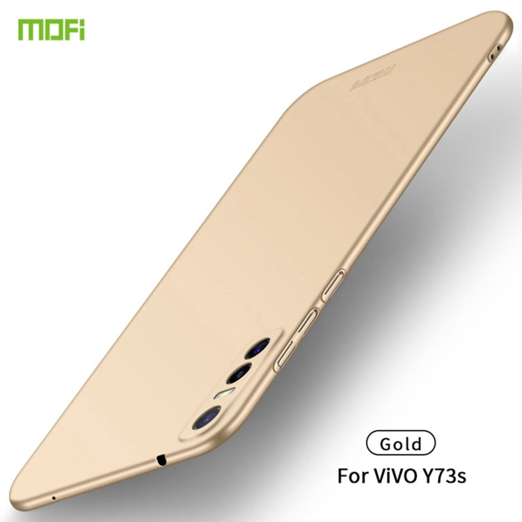 For vivo Y73s MOFI Frosted PC Ultra-thin Hard Case (Gold) - vivo Cases by MOFI | Online Shopping UK | buy2fix