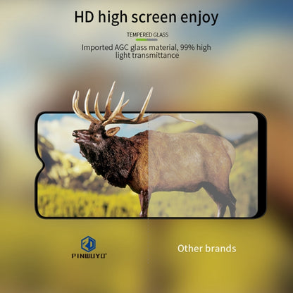 For Motorola Moto E (2020) PINWUYO 9H 3D Curved Full Screen Explosion-proof Tempered Glass Film(Black) - Motorola Tempered Glass by PINWUYO | Online Shopping UK | buy2fix