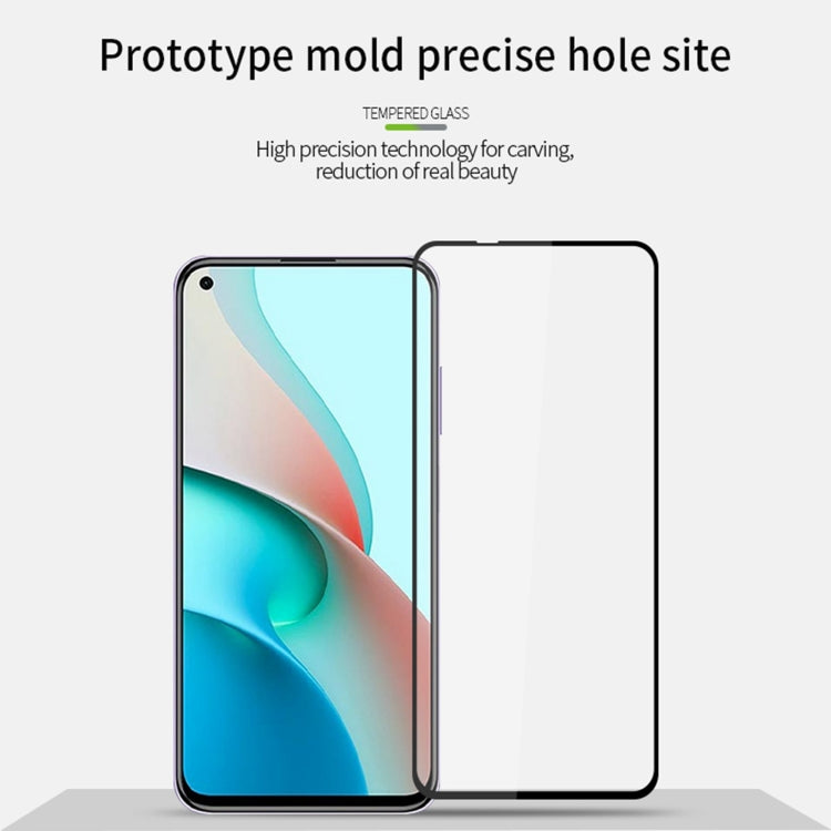 For Xiaomi Redmi Note9 5G MOFI 9H 2.5D Full Screen Tempered Glass Film(Black) -  by MOFI | Online Shopping UK | buy2fix