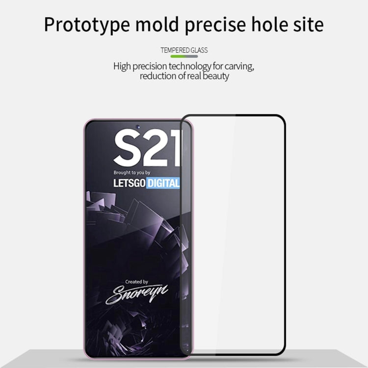 For Samsung Galaxy S21 5G MOFI 9H 2.5D Full Screen Tempered Glass Film(Black) - Galaxy S21 5G Tempered Glass by MOFI | Online Shopping UK | buy2fix