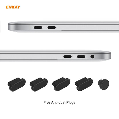ENKAY 3 in 1 Matte Laptop Protective Case + US Version TPU Keyboard Film + Anti-dust Plugs Set for MacBook Pro 13.3 inch A1706 / A1989 / A2159 (with Touch Bar)(Light Blue) - MacBook Pro Cases by ENKAY | Online Shopping UK | buy2fix