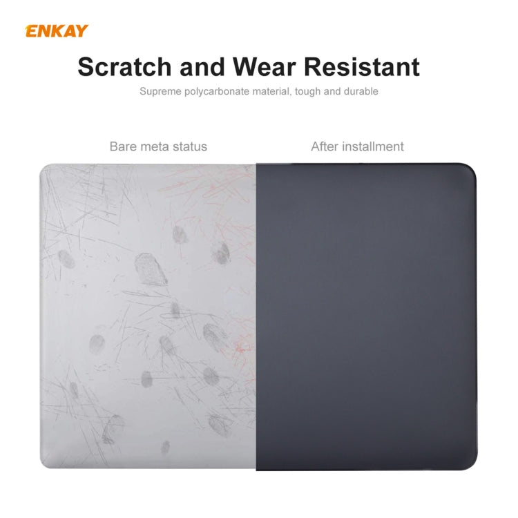 ENKAY 3 in 1 Matte Laptop Protective Case + US Version TPU Keyboard Film + Anti-dust Plugs Set for MacBook Pro 13.3 inch A1708 (without Touch Bar)(Orange) - MacBook Pro Cases by ENKAY | Online Shopping UK | buy2fix