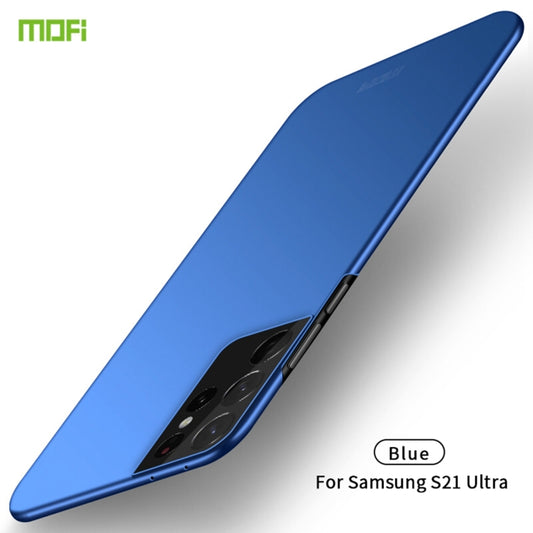 For Samsung Galaxy S21 Ultra 5G MOFI Frosted PC Ultra-thin Hard Case(Blue) - Galaxy S21 Ultra 5G Cases by MOFI | Online Shopping UK | buy2fix