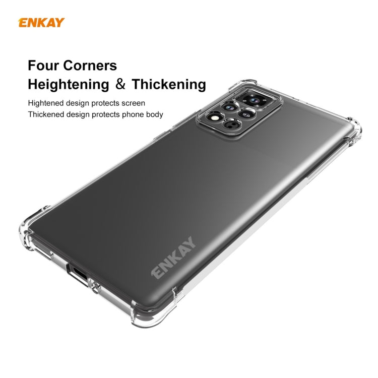 For Honor V40 Hat-Prince ENKAY Clear TPU Shockproof Case Soft Anti-slip Cover - Motorola Cases by ENKAY | Online Shopping UK | buy2fix