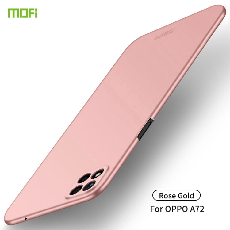 For OPPO A72 MOFI Frosted PC Ultra-thin Hard Case(Rose Gold) - OPPO Cases by MOFI | Online Shopping UK | buy2fix