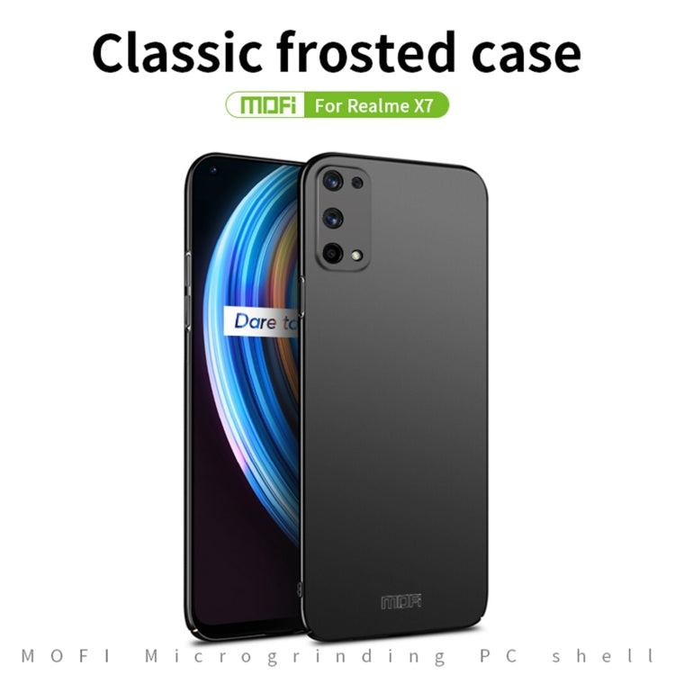 For OPPO Realme X7 MOFI Frosted PC Ultra-thin Hard Case(Black) - Realme Cases by MOFI | Online Shopping UK | buy2fix