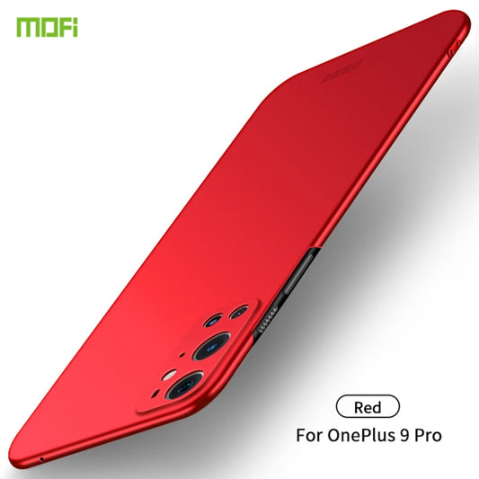For OnePlus 9 Pro MOFI Frosted PC Ultra-thin Hard Case(Red) - OnePlus Cases by MOFI | Online Shopping UK | buy2fix