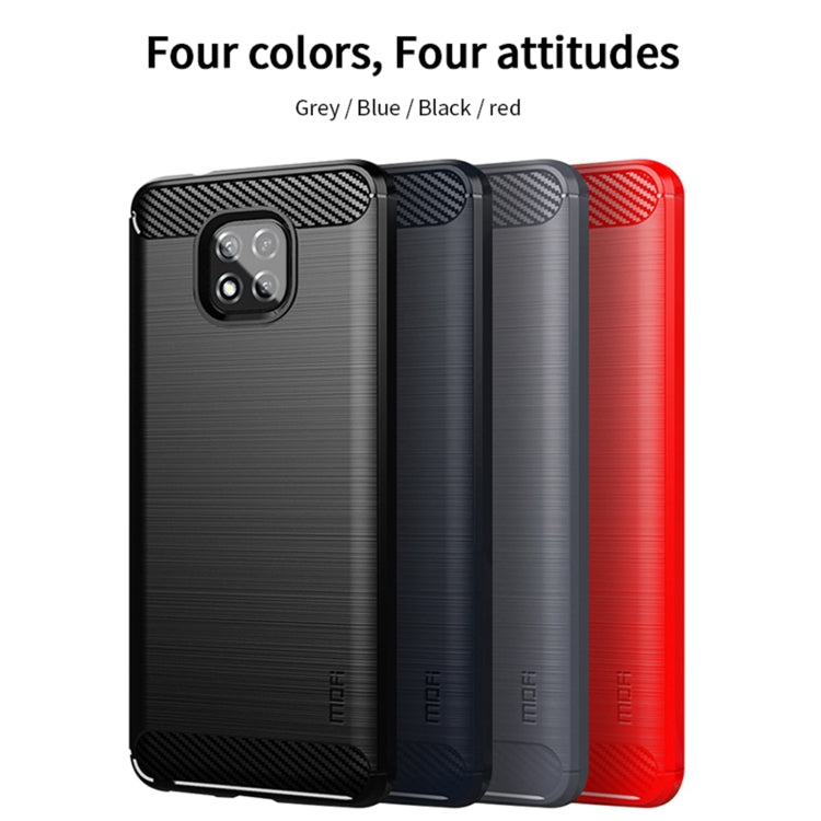 For Motorola Moto G Power 2021 MOFI Gentleness Series Brushed Texture Carbon Fiber Soft TPU Case(Gray) - Motorola Cases by MOFI | Online Shopping UK | buy2fix