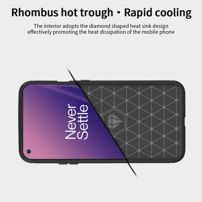 For OnePlus 8T MOFI Gentleness Series Brushed Texture Carbon Fiber Soft TPU Case(Black) - OnePlus Cases by MOFI | Online Shopping UK | buy2fix
