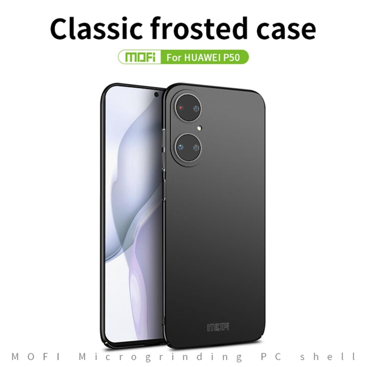 For Huawei P50 MOFI Frosted PC Ultra-thin Hard Case(Gold) - Huawei Cases by MOFI | Online Shopping UK | buy2fix