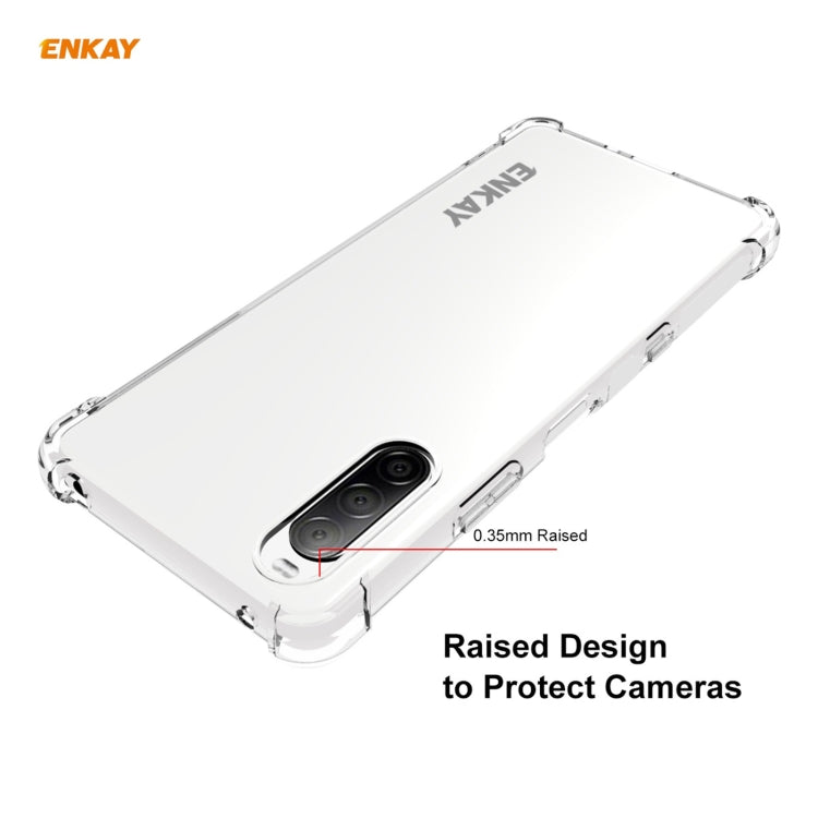 For Sony Xperia 10 III ENKAY Hat-Prince Clear TPU Shockproof Case Soft Anti-slip Cover - Sony Cases by ENKAY | Online Shopping UK | buy2fix