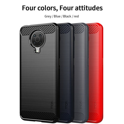For Nokia G10 / G20 / 6.3 MOFI Gentleness Series Brushed Texture Carbon Fiber Soft TPU Case(Gray) - Nokia Cases by MOFI | Online Shopping UK | buy2fix