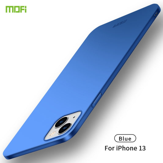 For iPhone 13 MOFI Frosted PC Ultra-thin Hard Case(Blue) - iPhone 13 Cases by MOFI | Online Shopping UK | buy2fix