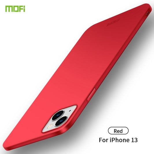 For iPhone 13 MOFI Frosted PC Ultra-thin Hard Case(Red) - iPhone 13 Cases by MOFI | Online Shopping UK | buy2fix