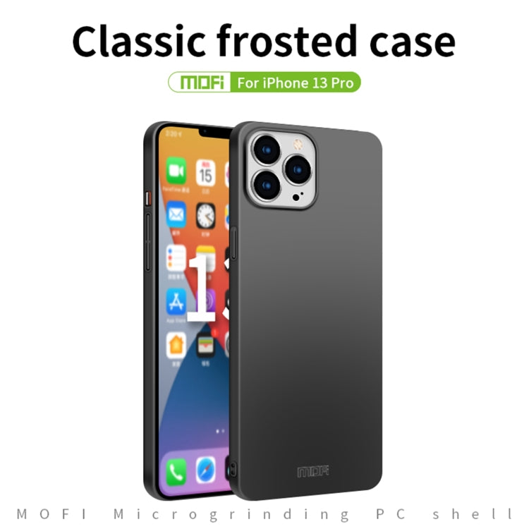 For iPhone 13 Pro MOFI Frosted PC Ultra-thin Hard Case(Gold) - iPhone 13 Pro Cases by MOFI | Online Shopping UK | buy2fix