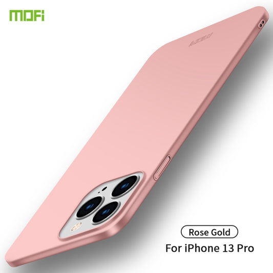 For iPhone 13 Pro MOFI Frosted PC Ultra-thin Hard Case(Rose Gold) - iPhone 13 Pro Cases by MOFI | Online Shopping UK | buy2fix