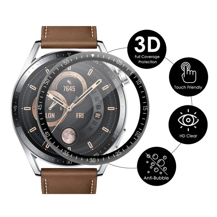 10 PCS For Huawei Watch GT 3 46mm ENKAY Hat-Prince Full Coverage 3D Curved Soft PC Edge + PMMA HD Screen Protector Film - Screen Protector by ENKAY | Online Shopping UK | buy2fix