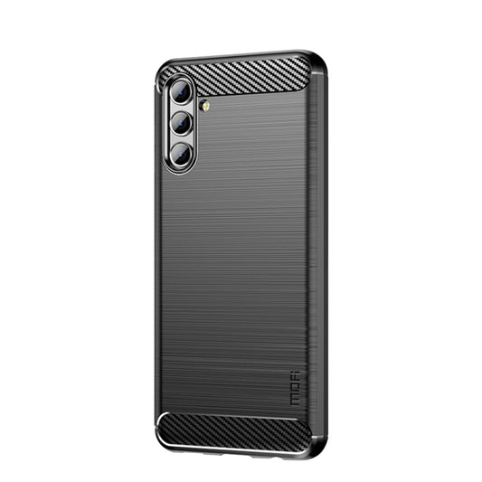 For Samsung Galaxy A13 5G MOFI Gentleness Series Brushed Texture Carbon Fiber Soft TPU Case(Black) - Galaxy Phone Cases by MOFI | Online Shopping UK | buy2fix