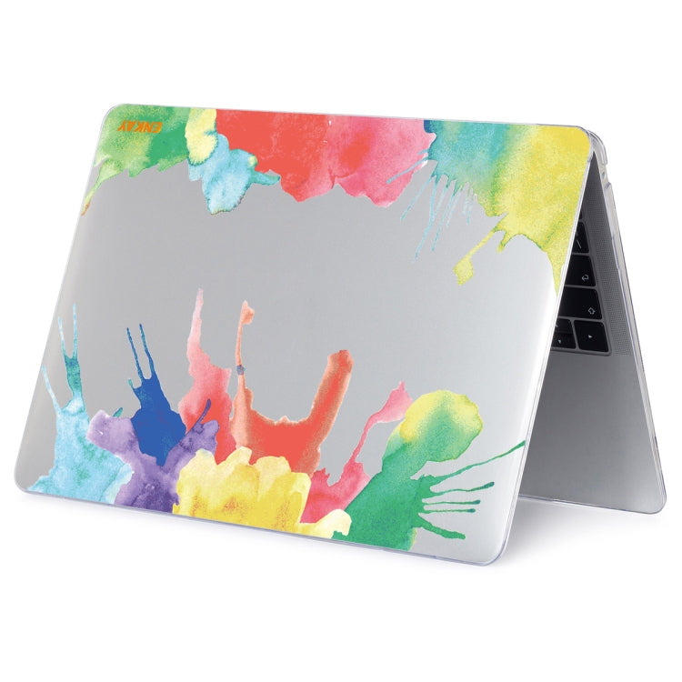 ENKAY Hat-Prince Forest Series Pattern Laotop Protective Crystal Case for MacBook Pro 16 inch A2141(Watercolor Pattern) - MacBook Pro Cases by ENKAY | Online Shopping UK | buy2fix