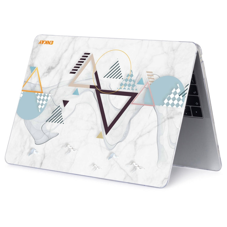 ENKAY Hat-Prince Geometry Pattern Laotop Protective Crystal Case for MacBook Air 13.3 inch A1932 2018(Geometry No.4) - MacBook Air Cases by ENKAY | Online Shopping UK | buy2fix