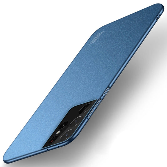 For Samsung Galaxy S21 Ultra 5G MOFI Fandun Series Frosted Ultra-thin PC Hard Phone Case(Blue) - Galaxy S21 Ultra 5G Cases by MOFI | Online Shopping UK | buy2fix