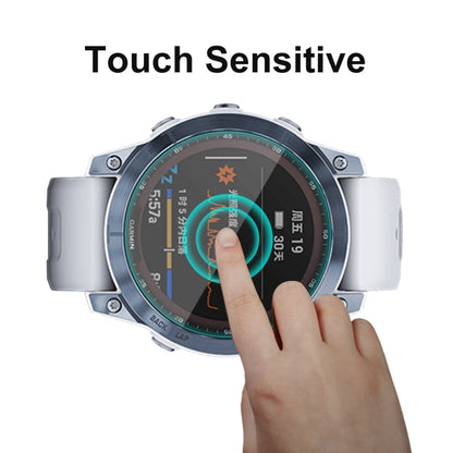 1 PC For Garmin Fenix 7 ENKAY 0.2mm 9H Tempered Glass Screen Protector Watch Film - Screen Protector by ENKAY | Online Shopping UK | buy2fix