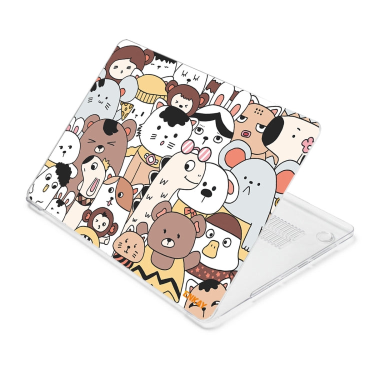 ENKAY Animal Series Pattern Laotop Protective Crystal Case For MacBook Pro 15.4 inch A1707 / A1990(Animals No.1) - MacBook Pro Cases by ENKAY | Online Shopping UK | buy2fix