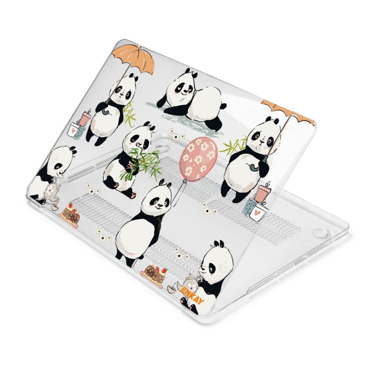 ENKAY Animal Series Pattern Laotop Protective Crystal Case For MacBook Pro 16 inch A2141(Panda) - MacBook Pro Cases by ENKAY | Online Shopping UK | buy2fix