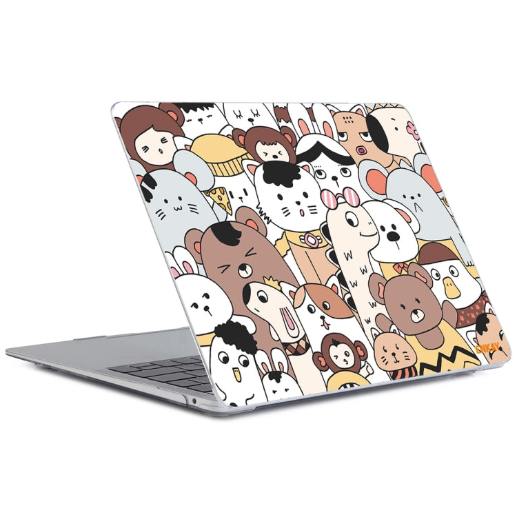 ENKAY Animal Series Pattern Laotop Protective Crystal Case For MacBook Pro 16.2 inch A2485 2021/A2880 2023(Animals No.1) - MacBook Pro Cases by ENKAY | Online Shopping UK | buy2fix