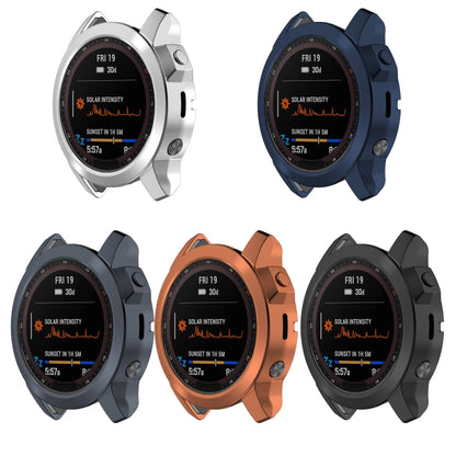 For Garmin Fenix 7X Shockproof TPU Watch Case(Rose Gold) - Watch Cases by buy2fix | Online Shopping UK | buy2fix