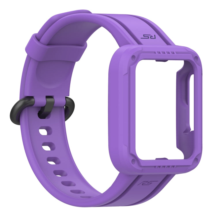 For Xiaomi Mi Watch 2 Lite Silicone Solid Color Watch Band(Purple) - Watch Bands by buy2fix | Online Shopping UK | buy2fix