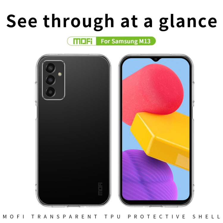 For Samsung Galaxy M13 MOFI Ming Series Ultra-thin TPU Phone Case(transparent) - Galaxy Phone Cases by MOFI | Online Shopping UK | buy2fix