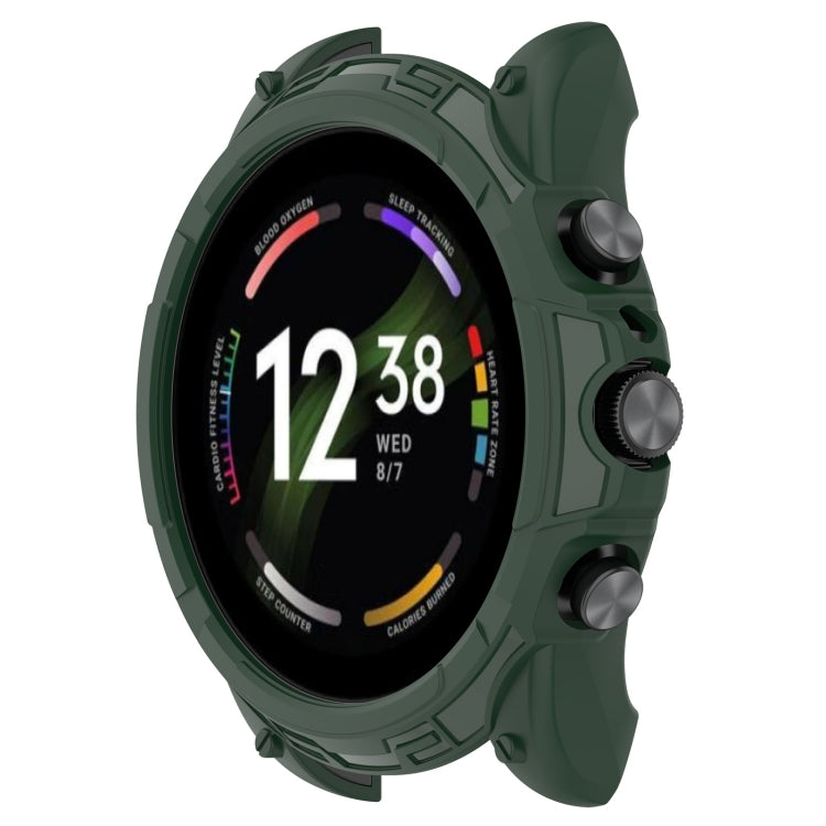 For Fossil Gen6 42mm Shockproof TPU Protective Watch Case(Green) - Watch Case by buy2fix | Online Shopping UK | buy2fix