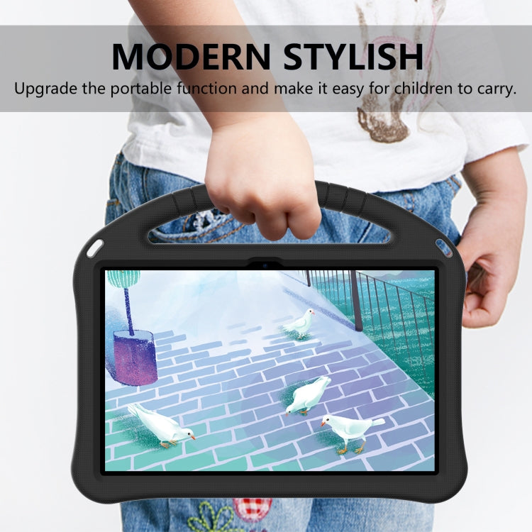 For Lenovo Tab M10 Plus 10.6 3rd Gen TB125FU 2022 EVA Shockproof Tablet Case with Holder(Black) - Lenovo by buy2fix | Online Shopping UK | buy2fix