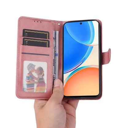 For Honor X8 / X30i / Play6T Pro JSM Calf Texture Leather Phone Case(Pink) - Honor Cases by JUNSUNMAY | Online Shopping UK | buy2fix