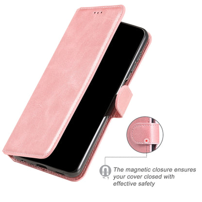 For Honor 50 5G / Huawei Nova 9 JUNSUNMAY Calf Texture Leather Phone Case(Pink) - Honor Cases by JUNSUNMAY | Online Shopping UK | buy2fix