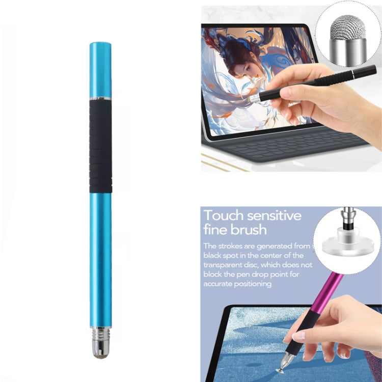AT-31 Conductive Cloth Head + Precision Sucker Capacitive Pen Head 2-in-1 Handwriting Stylus(Light Blue) - Stylus Pen by buy2fix | Online Shopping UK | buy2fix
