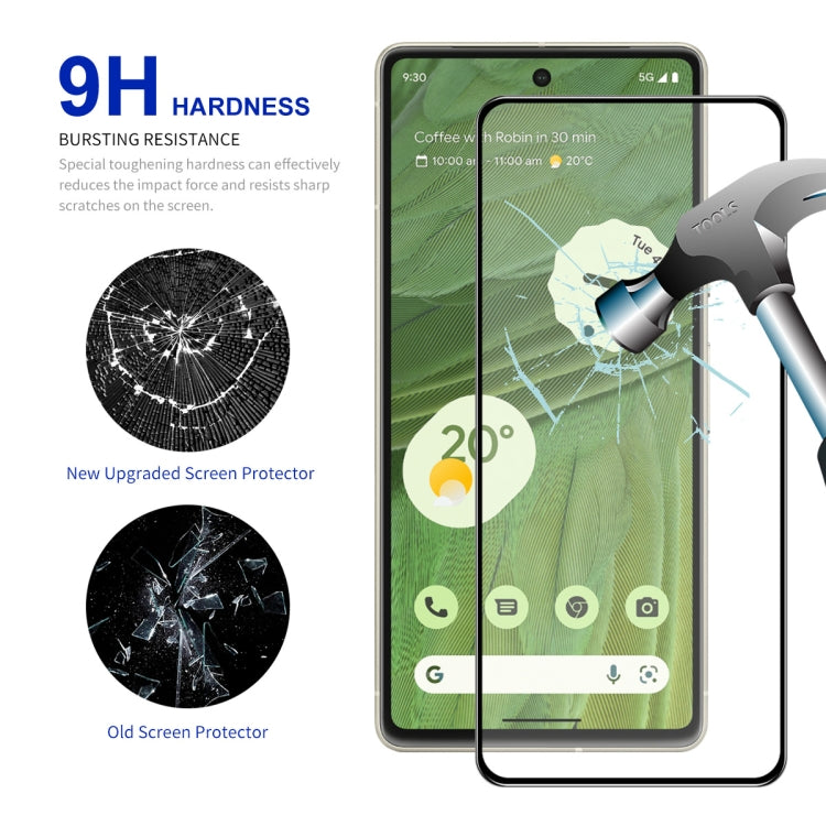 For Google Pixel 7 ENKAY Full Glue 0.26mm 9H 2.5D Tempered Glass Full Film - Google Tempered Glass by ENKAY | Online Shopping UK | buy2fix