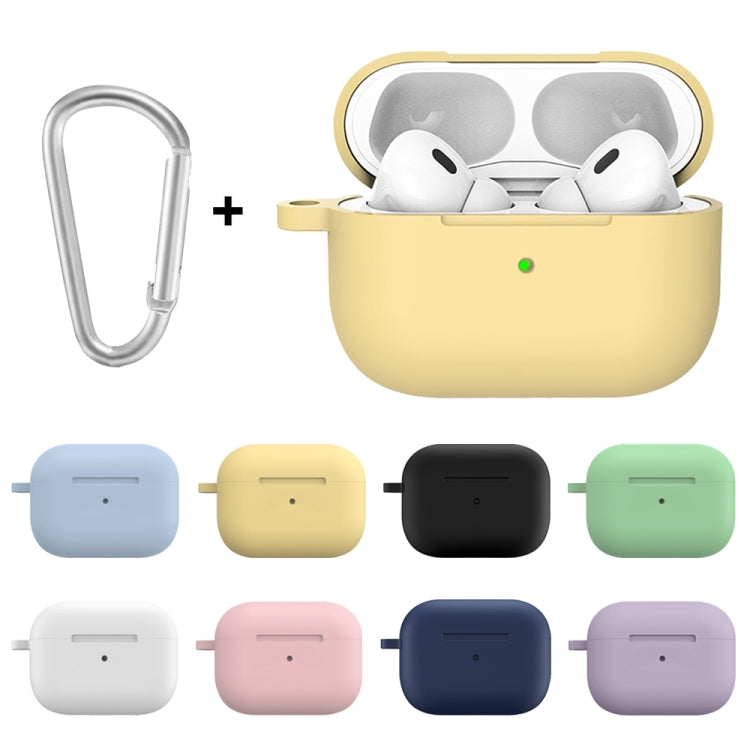 For Apple AirPods Pro 2 2022 ENKAY Thickened Silicone Protective Case with Keychain(Mint Green) - For AirPods Pro 2 by ENKAY | Online Shopping UK | buy2fix